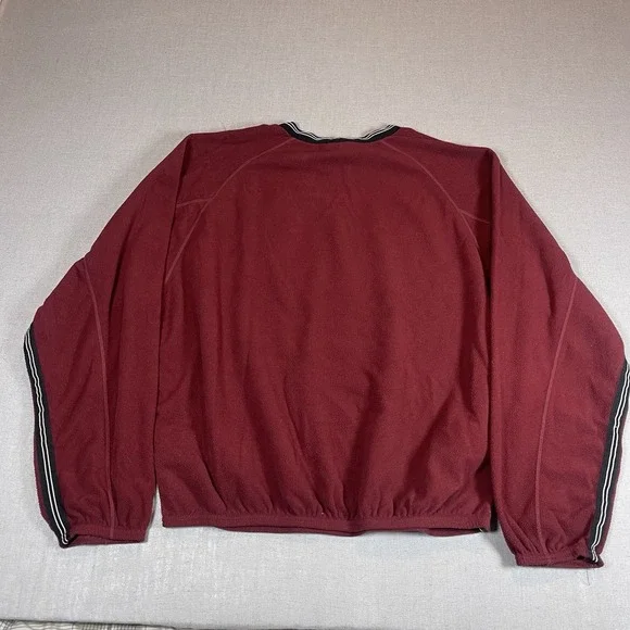 Vintage Nike Fleece Sweatshirt Mens M Red Pullover Swoosh Athletic Crewneck 90s - Picture 7 of 9
